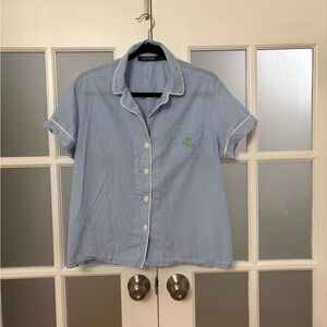 Ralph Lauren Light Blue Pinstripe Shirt